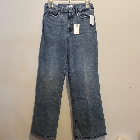 Good American Good Waist Palazzo High Rise Wide Leg Jeans size 14 / 32 - Picture 1 of 9